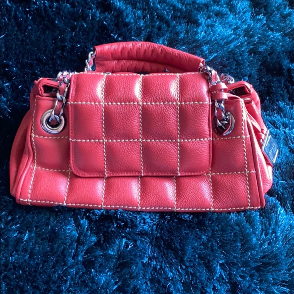 Red handbag